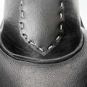 Chapeau de cowboy en cuir unisexe, style western, cousu à la main, réglable 56-58 cm, chapeau décontracté pour adultes, toutes saisons - Product Image 4