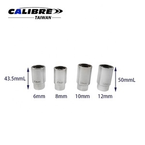 TAIWAN CALIBRE Jeu de 4 douilles extractrices métriques pour goujons cassés et écrous arrondis, 6, 8, 10, 12 mm - Product Image 4