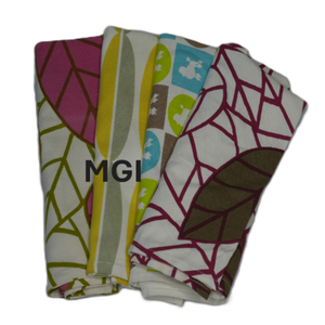 Serviette de cuisine en coton biologique 100% réutilisable, pliable, avec logo imprimé personnalisé, écologique, séchage rapide, lavable, vente à prix réduit - Product Image 5