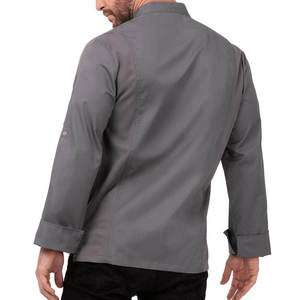 Uniformes de Chef Unisex al por Mayor para Restaurante, Cantina, Cocina, Ropa de Trabajo, Logotipo Personalizado, Acabado Premium, Poliéster Twill Silk - Product Image 1