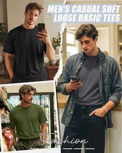 เสื้อยืดคอกลมแขนสั้นผ้าฝ้ายพรีเมียมสำหรับผู้ชาย สวมใส่สบาย เหมาะสำหรับฤดูร้อน ขายส่งจากโรงงานผลิตเสื้อผ้า - Product Image 5