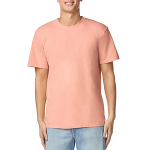 T-shirts pour hommes en coton 100% tricoté, personnalisables, couleur unie, imprimés, vente en gros - Product Image 5