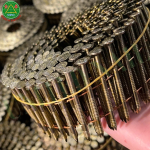 1-3/4 Inch Steel Coil Nails Smooth/<b>Screw</b>/Ring/Spiral Shank Types Factory Price Direct Vietnam for Pallet | clavo en rollo - Product Image 3