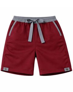 Custom Manufacturer Men Red Sleeveless Tank Top And Shorts <b>Set</b> Casual Summer Cotton Outfit Gray Trim Drawstring Two Piece <b>Set</b> - Product Image 4