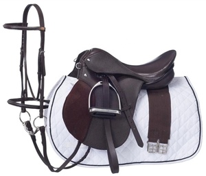 TI101OA037 Silla de Doma Inglesa Nueva de Cuero Genuino, Talla Personalizada, Juego de Arreos con Estructura de Madera y Herrajes de Acero Inoxidable para Equitación - Product Image 3