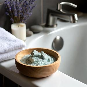 Sal de Baño Natural Ecológica del Himalaya con Flor de Azahar e Infusión de Hierbas, Diseñada para una Piel Suave y los Sentidos Relajados - Product Image 1
