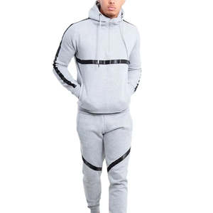 Survêtement de sport moderne de haute qualité, style unique, matière extensible, confortable, 2 pièces, streetwear pour hommes - Product Image 3