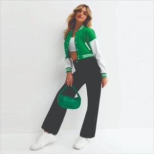 Veste universitaire en velours de coton à carreaux coupe ajustée coupe-vent de qualité supérieure pour femme, design personnalisé, idéale pour l'automne et les tenues décontractées – Meilleures ventes - Product Image 1