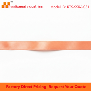 6mm Peach Single Face Satin <b>Ribbon</b> Customizable Manufacturer 350 Meter Roll for <b>Wedding</b> Favors Bridal Gift Packaging Wholesale - Product Image 6