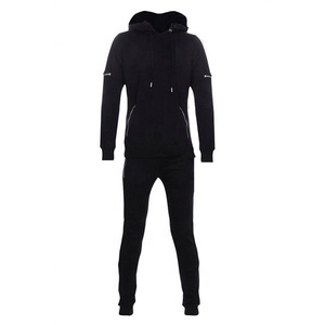 Venta al por mayor último diseño de lana Lisa chándal personalizado para hombre chándales ajustados - Product Image 5