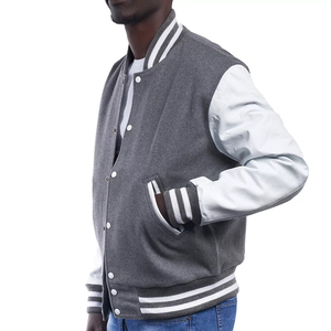Winter Thin Vintage Custom <b>Baseball</b> Varsity <b>Jacket</b> OEM Waterproof Breathable Eco-Friendly Reversible Crew Neck Regular Fit <b>Men</b> - Product Image 2