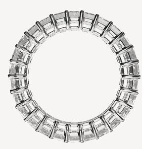 Bague de fiançailles en argent sterling avec diamant taille émeraude certifié IGI, bijou de luxe éternel - Product Image 2