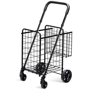 Carrello Pieghevole con Manico Regolabile e Ruote per un'Esperienza di Shopping Conveniente - Product Image 1