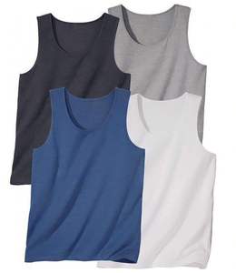 100% Cotton Tank top Best Supplier Men Tank top Short Sleeves O-neck Comfortable Fit - Product Image 1