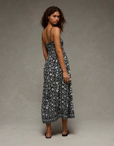 Robe 100% coton imprimée à la main pour femme, motif floral fantaisie unique, robe de cocktail sans manches, grande taille, vêtement pour femme - Product Image 2