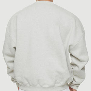 Pull en molleton épais 100 % coton pour homme, col rond, coupe oversize, bleu roi, épaules tombantes, avec logo personnalisé, fabricant, faible MOQ - Product Image 4