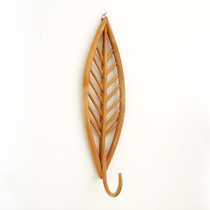 Flower shape rattan single <b>hook</b> custom label support wall hanging <b>hooks</b> <b>towel</b> bag organiser - Product Image 2