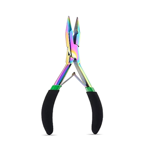 Pince à micro-perles et outil de retrait de perles en acier inoxydable multicolore pour la vente en gros - Product Image 1