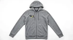Sudadera con Capucha de Color Sólido para Hombre, Sudadera Informal con Bolsillo Tipo Canguro y Cordón Ajustable - Product Image 5