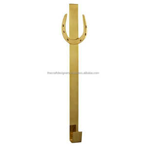 Excellent <b>Gold</b> Brass Equestrian Hook Single Piece Wholesale Wall Hook Easy Installation Type Amazing Hooks in Competitive Price - Product Image 1