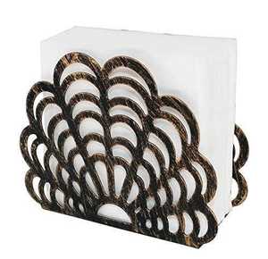 Anillo para Servilletas de Aluminio Cortado con Láser, Forma Rectangular, Ecológico, Duradero, Moderno, para Fiestas, Decoración de Mesa, Dorado - Product Image 5