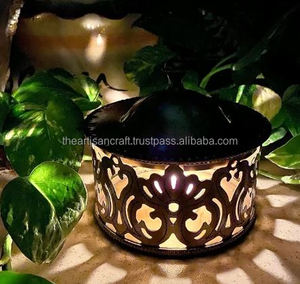 Caja de almacenamiento decorativa de latón-Quemador Loban, Dhoop Dhuni, Tealight, multiusos-de ARTISAN CRAFT - Product Image 4