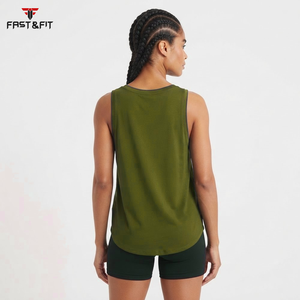 High Quality Womens Sleeveless Tank <b>Top</b> Cotton Knitted Workout Fitness <b>with</b> <b>Strapless</b> Quick Dry Breathable - Product Image 5