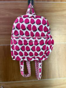 Sac à dos fourre-tout matelassé en coton fait main pour filles, idéal pour les voyages et les pique-niques, tendance, durable, portable, haute qualité, imprimé floral, capacité 5 kg - Product Image 1