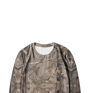 เสื้อสเวตเชิ้ตคอกลมลายพรางที่ทนทานสำหรับผู้ชายและผู้หญิง, เสื้อพูลโอเวอร์ลายพรางสีเขียวสำหรับกิจกรรมกลางแจ้งและสวมใส่ลำลอง - Product Image 4