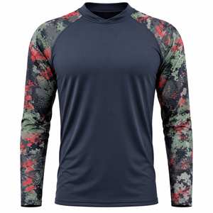 Chemises de pêche personnalisées OEM, polos de pêche à manches longues, maillots de pêche avec protection UV, vêtements de pêche pour tournois, vente en gros - Product Image 1