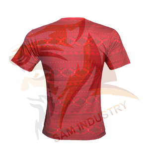 <b>100</b>% <b>Polyester</b> Sublimation Heat Transfer Printing T <b>Shirt</b> For Men Custom Logo High Street Style Sublimation T <b>Shirt</b> For Men - Product Image 2