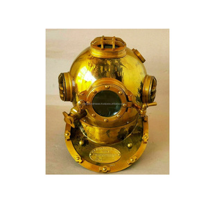 Nouveauté casque de plongée en métal plaqué or vaisselle de luxe pour les nageurs incroyable casque marin décoratif bateau artisanat en métal - Product Image 4