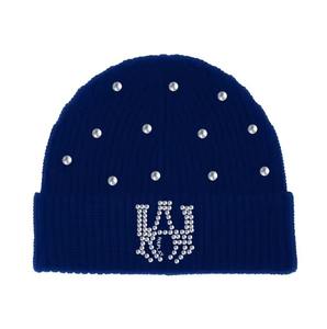 Gorro de Punto Personalizado de Fábrica, 100% Acrílico, con Pedrería, Diseño a Cuadros, Bordado a Mano, Transpirable, Impermeable, Unisex, para Playa y Viajes - Product Image 1