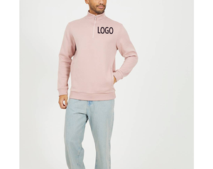 Sudadera Unisex Personalizada con Cierre de Cremallera de un Cuarto, Diseño Modesto, Secado Rápido, Bordado 3D, Top de Otoño, Golf, Corte Regular, Algodón y Felpa - Product Image 4