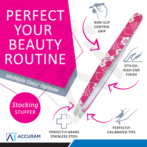 Durable Pink Stainless Steel Eyebrow Tweezers Smooth Slanted Tip Precision <b>Hair</b> <b>Removal</b> Beauty <b>Tool</b> - Product Image 2