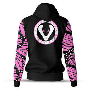 Sudadera con Capucha con Estampado de Mariposa Venenosa Unisex, Especialmente para Mujer, Sudadera con Logotipo Personalizado, Ropa Urbana, Mezcla de Algodón y Poliéster - Product Image 2