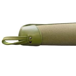 Handmade Canvas Leather Long Barrel <b>Case</b> Protective Hunting Gear Storage Cover Durable Outdoor Carry Sleeve - Product Image 2