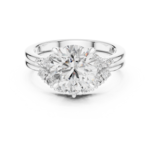 แหวนเพชรทรงกลม 2.50 กะรัต ทอง 14K หรูหราสำหรับผู้หญิง ได้รับการรับรองจาก IGI เพชรเพาะเลี้ยงในห้องปฏิบัติการ พร้อมวงแหวนเข้าชุดสำหรับหมั้นและแต่งงาน - Product Image 6