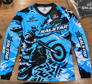 Conjunto de Jersey y Pantalones Azules Personalizados para Motocross, Sublimados, para Motociclismo Todoterreno, Ropa de Carreras de Motos, Fabricante OEM - Product Image 6
