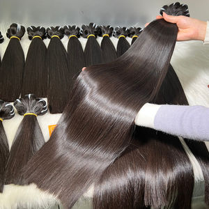 Extensiones de cabello humano recto de hueso doble alineado con cutícula Virgen sin procesar, cabello Remy crudo, superventas - Product Image 4