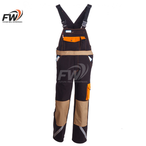 Overol de trabajo de algodón para hombre, mono con tirantes y bolsillos, uniforme de trabajo, chaqueta y pantalones de trabajo - Product Image 1