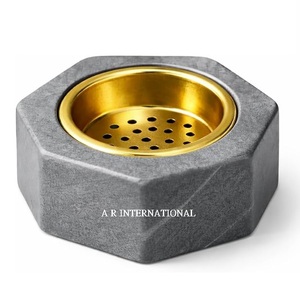 Mini brûleur d'encens hexagonal en résine et métal, écologique, diffuseur d'aromathérapie arabe et indien pour la méditation en toutes saisons - Product Image 5