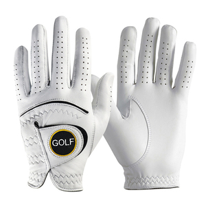 Gants de golf pour hommes avec logo personnalisé, longueur poignet, en cuir véritable respirant, durables et écologiques pour les sports d'hiver, nouvelle arrivée - Product Image 1