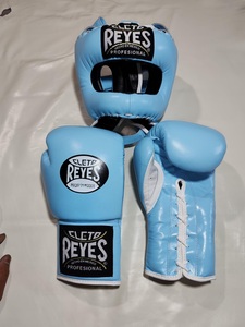 Guantes de Boxeo de Cuero Vacuno Premium Estilo Mexicano Cleto Reyes con Cierre de Cordones, Protector Nasal y Protector Inguinal - Product Image 2