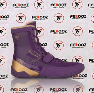 Chaussures de boxe légères pour hommes, chaussures d'entraînement professionnelles avec design à cheville haute, ajustement sécurisé et semelle durable - Product Image 5