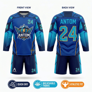 Jersey de Hockey sobre Hielo 100% Poliéster Transpirable de Alta Calidad al Mejor Precio al por Mayor, Personalizado con Sublimación para Equipos - Product Image 4