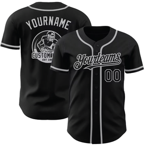 Camiseta Deportiva Transpirable de Poliéster para Mujer, Camisetas de Béisbol Negras, Fabricante de Camisetas de Fútbol Personalizadas para Hombre - Product Image 2