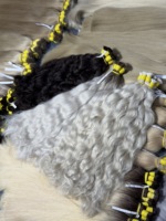 Extensions de cheveux humains vietnamiens Super Double Drawn en vrac, prix d'usine, ondulés naturels, longueur complète de 40 cm à 70 cm