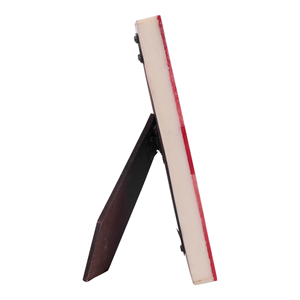 Handora Wooden Photo <b>Frame</b> Red <b>White</b> Striped Vertical Tabletop Classic Handmade - Product Image 3