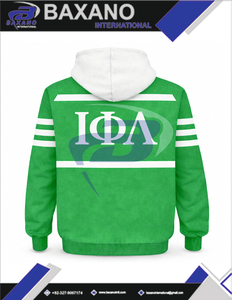 Vestido con Capucha Oversize de la Hermandad Iota Phi Lambda IPL - Talla Grande, Transpirable, Antiarrugas, Estilo Urbano Otoñal - Product Image 5